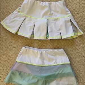 Stylish Girls’ Tennis Skirts with Neon Accents